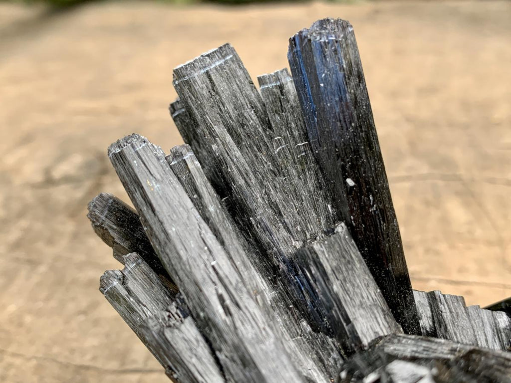 Natural Large Schorl Black Tourmaline Cabinet Specimen x 1 From Erongo, Namibia