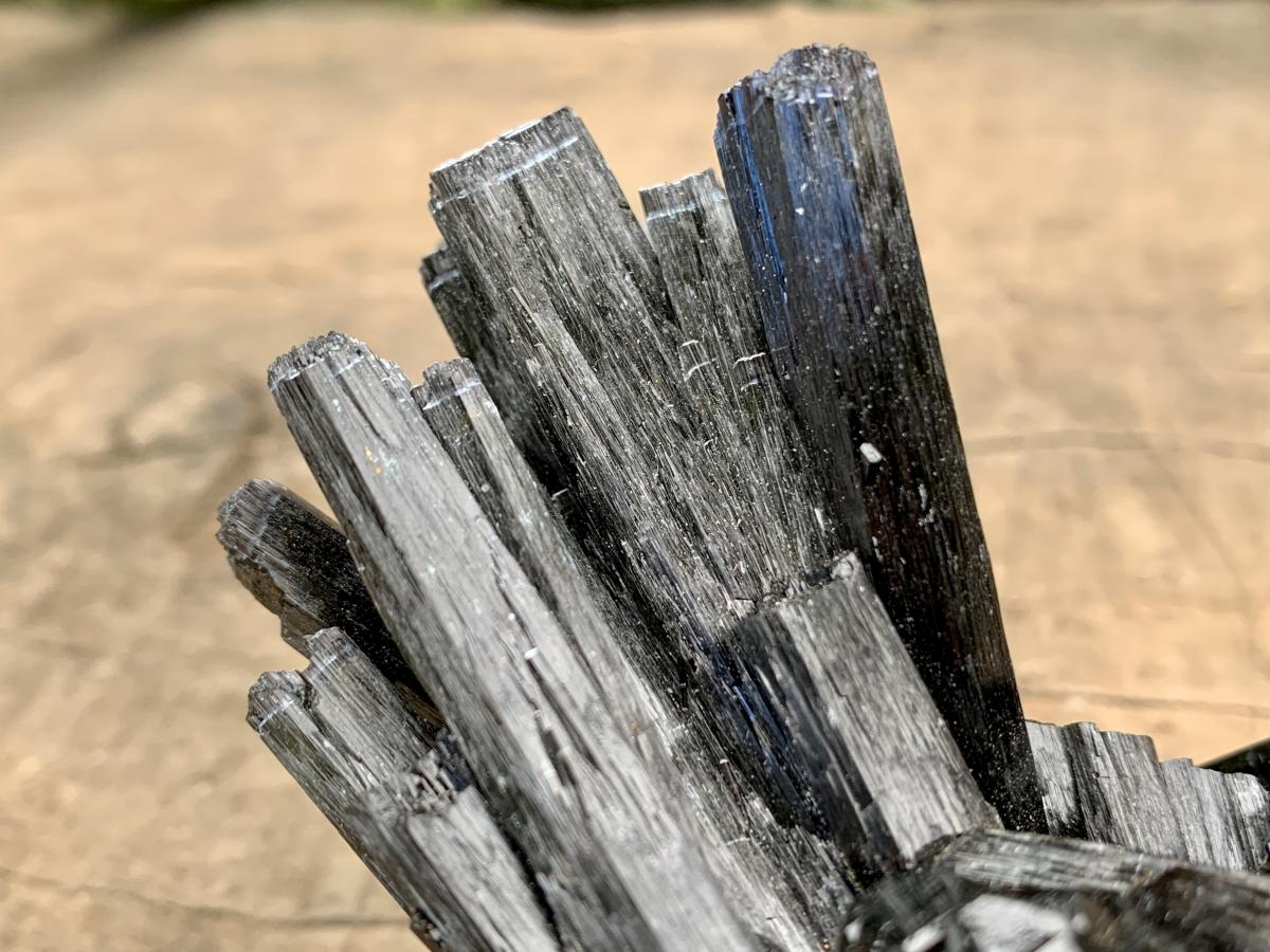 Natural Large Schorl Black Tourmaline Cabinet Specimen x 1 From Erongo, Namibia