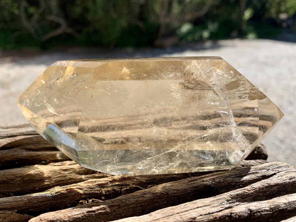Polished Double Terminated Clear Citrine Crystal x 1 From Madagascar