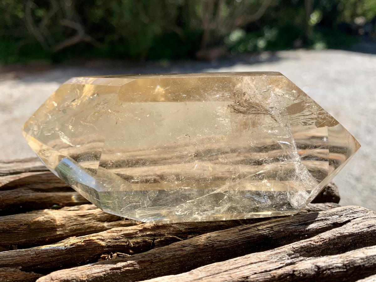Polished Double Terminated Clear Citrine Crystal x 1 From Madagascar
