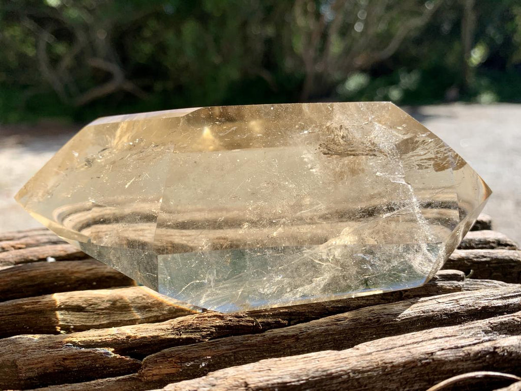 Polished Double Terminated Clear Citrine Crystal x 1 From Madagascar