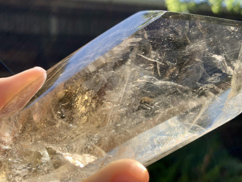 Polished Double Terminated Clear Citrine Crystal x 1 From Madagascar