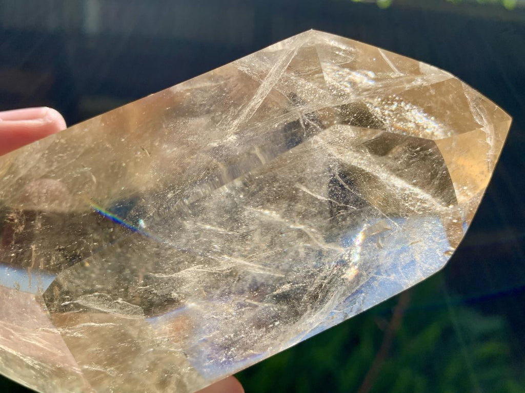 Polished Double Terminated Clear Citrine Crystal x 1 From Madagascar