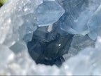 Polished Blue Celestite Geode Sphere x 1 From Sakoany, Madagascar