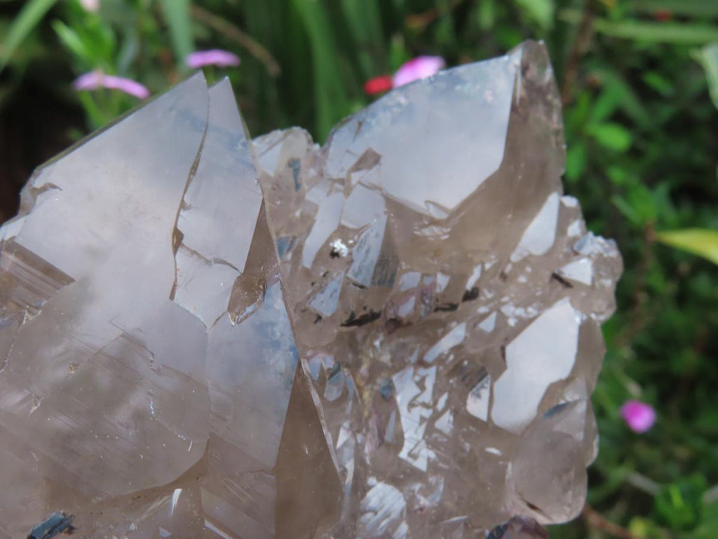Natural Twin Peak Cascading Smokey Quartz Floater Crystal x 1 From Mount Zomba, Malawi