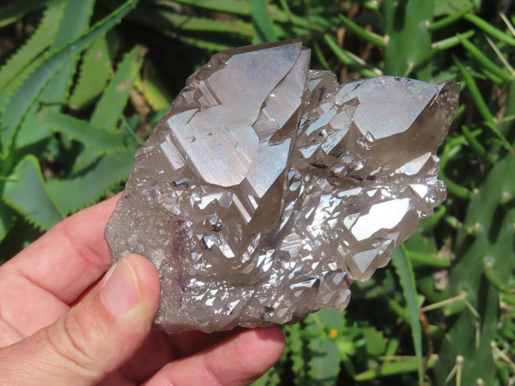 Natural Twin Peak Cascading Smokey Quartz Floater Crystal x 1 From Mount Zomba, Malawi