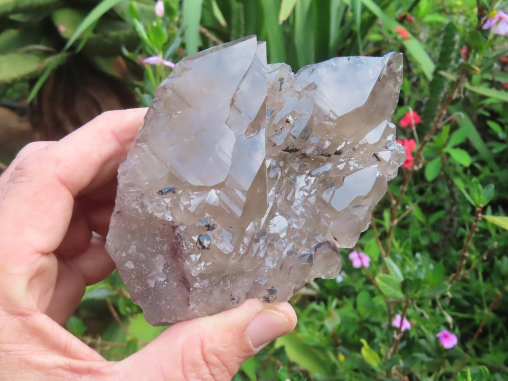 Natural Twin Peak Cascading Smokey Quartz Floater Crystal x 1 From Mount Zomba, Malawi