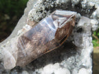 Natural Smokey Window Quartz Crystal On Calcite Vug In Matrix x 1 From Brandberg, Namibia