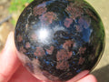 Polished Blue Spark Iolite Ball x 1 From Betroka, Madagascar