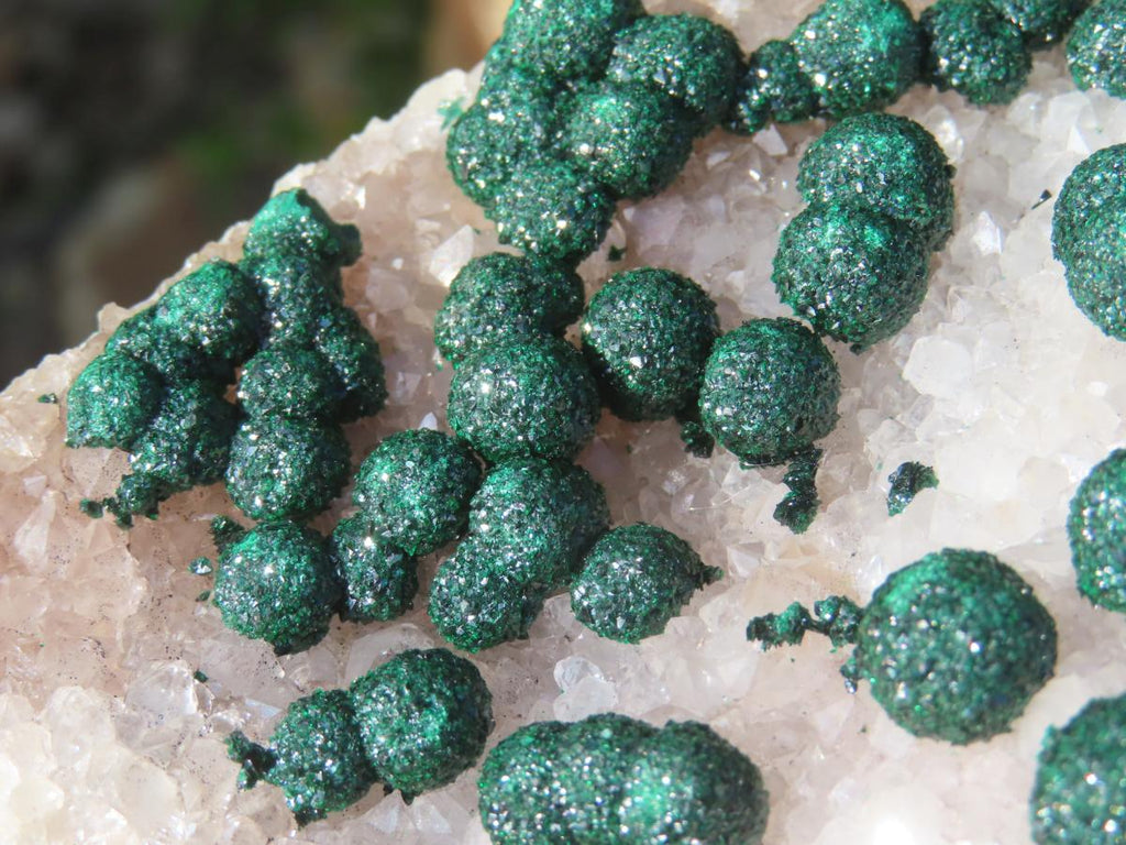 Natural Large Superb Ball Malachite Cabinet Specimen x 1 From Mindingi Mine, Congo