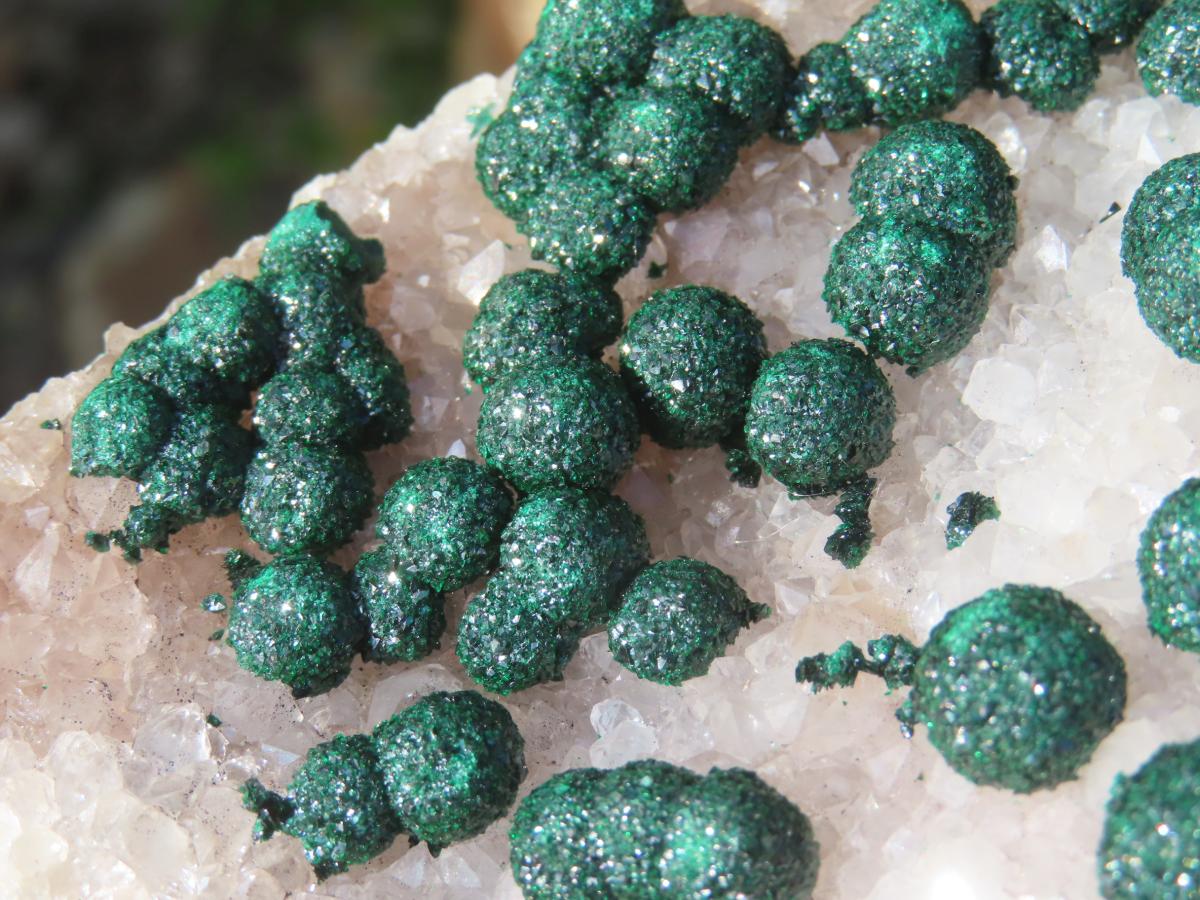 Natural Large Superb Ball Malachite Cabinet Specimen x 1 From Mindingi Mine, Congo