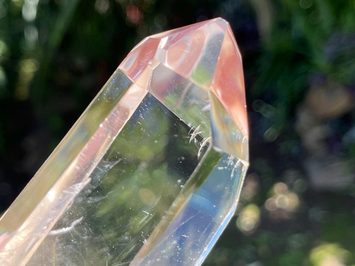 Polished Rare Fine Golden Rutile Optic Clear Quartz Crystal x 1 From Madagascar