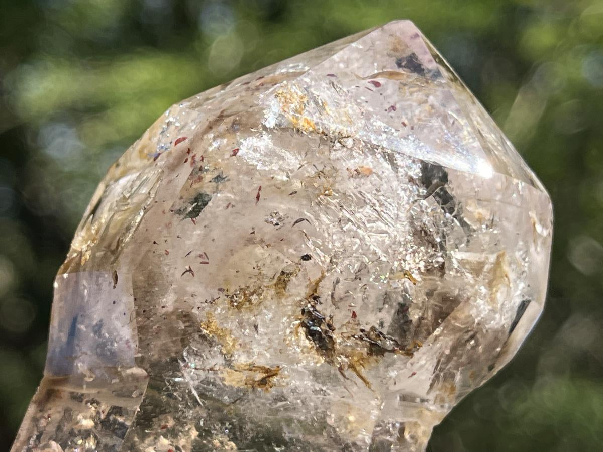 Polished Smokey Clear Quartz Crystal Sceptre x 1 From Madagascar