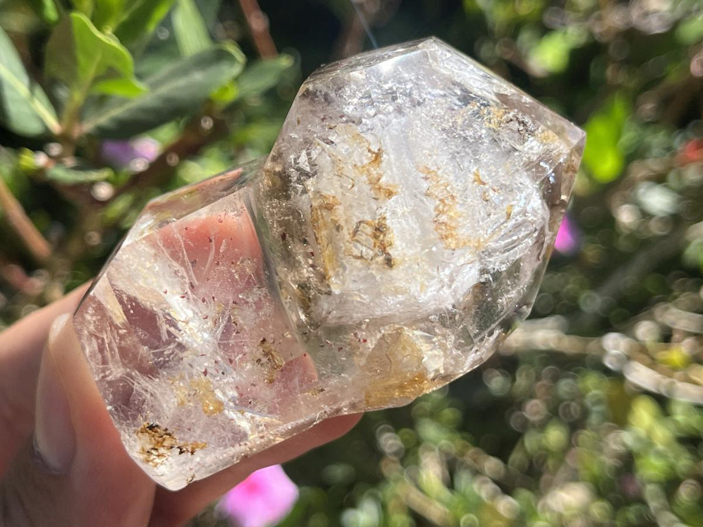 Polished Smokey Clear Quartz Crystal Sceptre x 1 From Madagascar