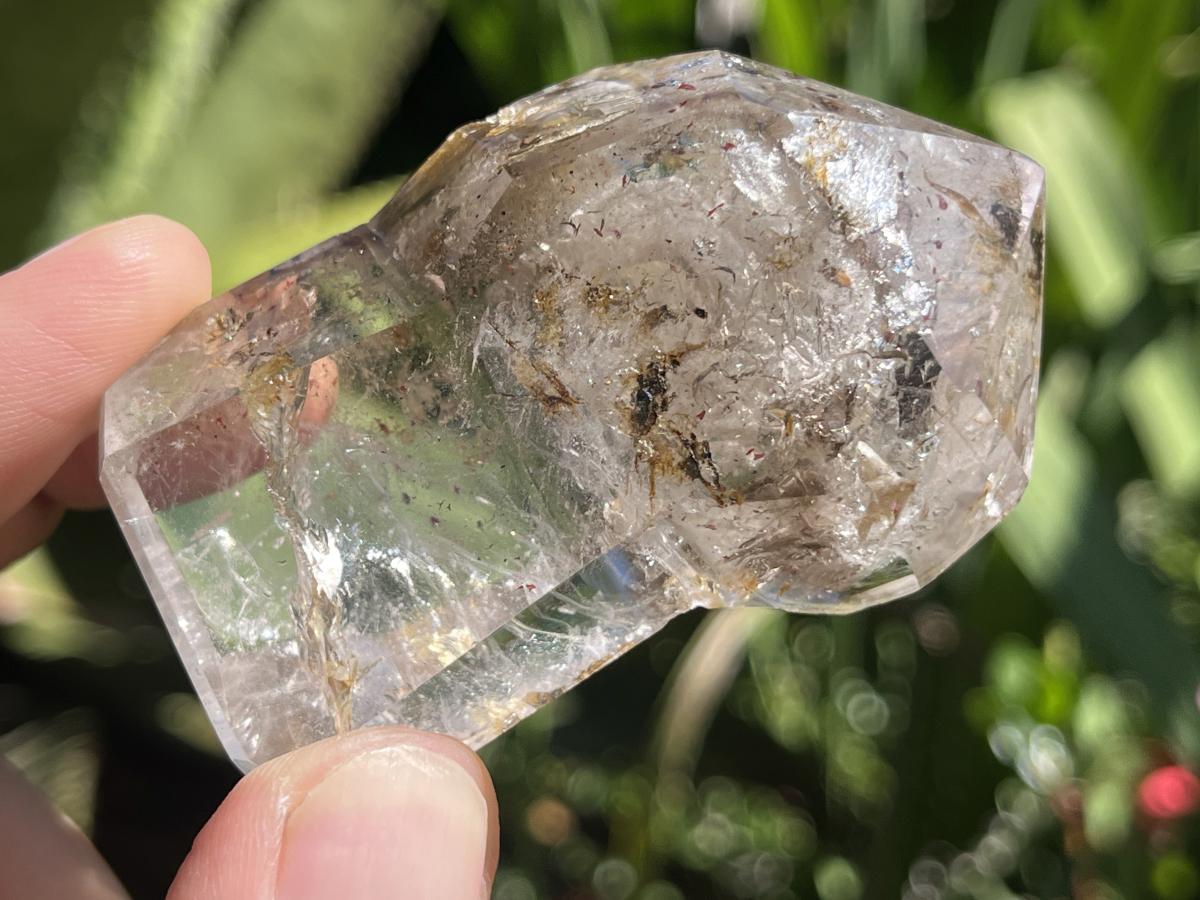 Polished Smokey Clear Quartz Crystal Sceptre x 1 From Madagascar