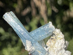 Natural Cluster of Gemmy Aquamarine and Black Tourmaline Specimen x 1 From Erongo, Namibia