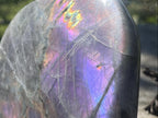 Polished Large Pure Purple Flash Labradorite Display Piece x 1 From Tulear, Madagascar