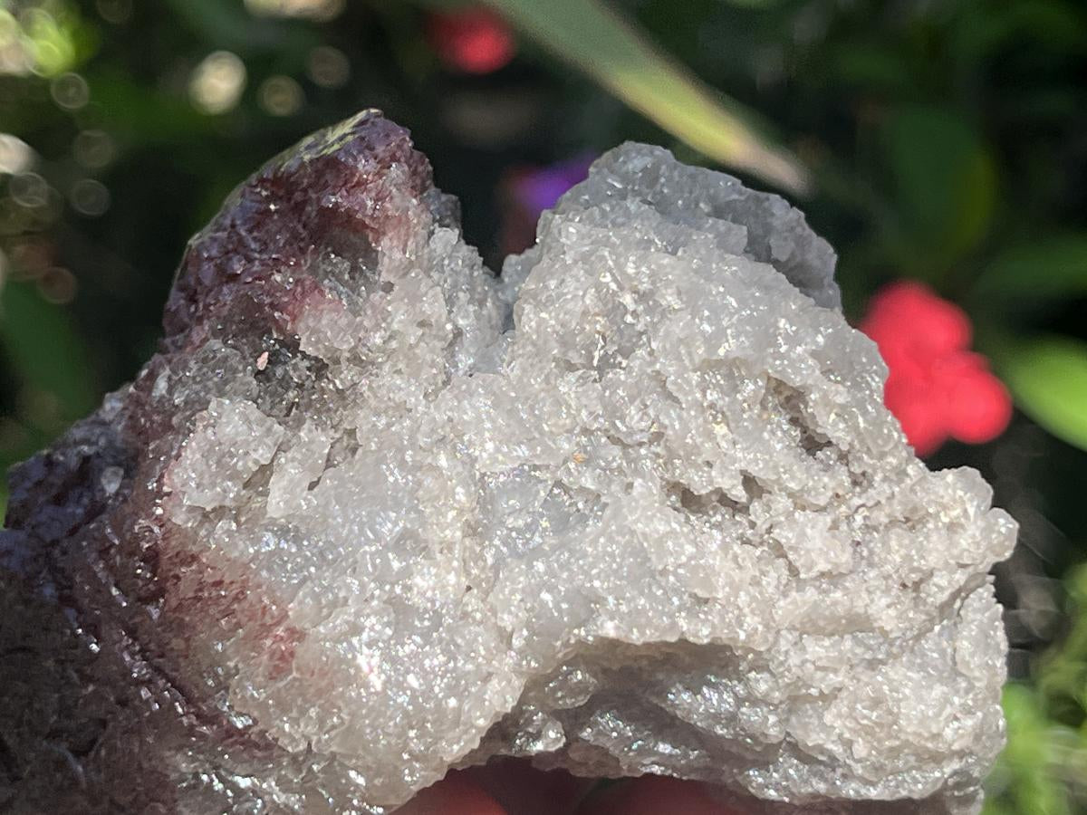 Natural Rare Red Hematiod Frosty Smokey Quartz Formation x 1 From Zomba, Malawi