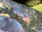Polished Pure Purple Flash Labradorite Display Piece x 1 From Tulear, Madagascar