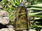 Polished Champagne Citrine Smokey Phantom Quartz Crystal x 1 From Anzojorabe, Madagascar