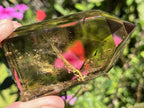 Polished Champagne Citrine Smokey Phantom Quartz Crystal x 1 From Anzojorabe, Madagascar