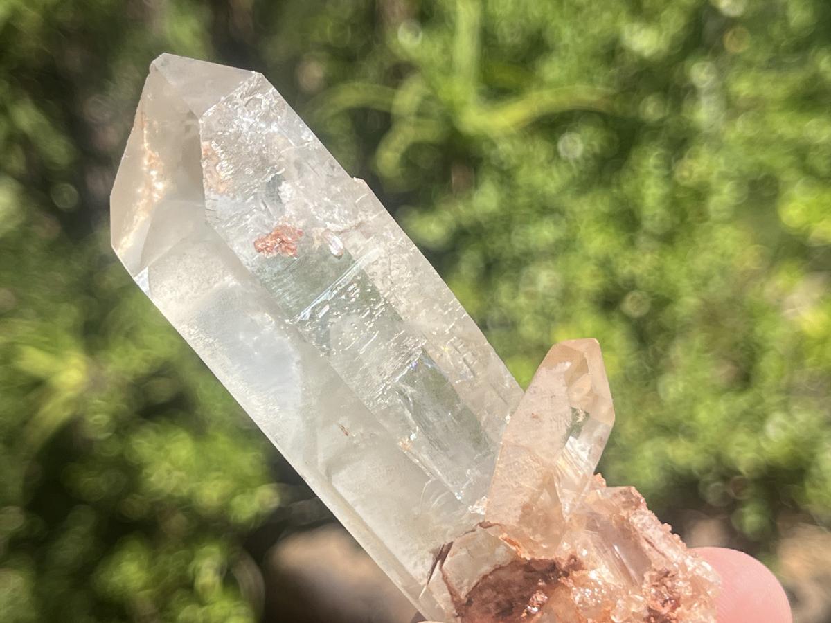 Natural Double Phantom Clear Quartz Crystal x 1 From Mpika, Zambia