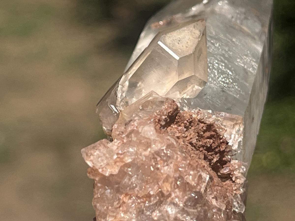 Natural Double Phantom Clear Quartz Crystal x 1 From Mpika, Zambia