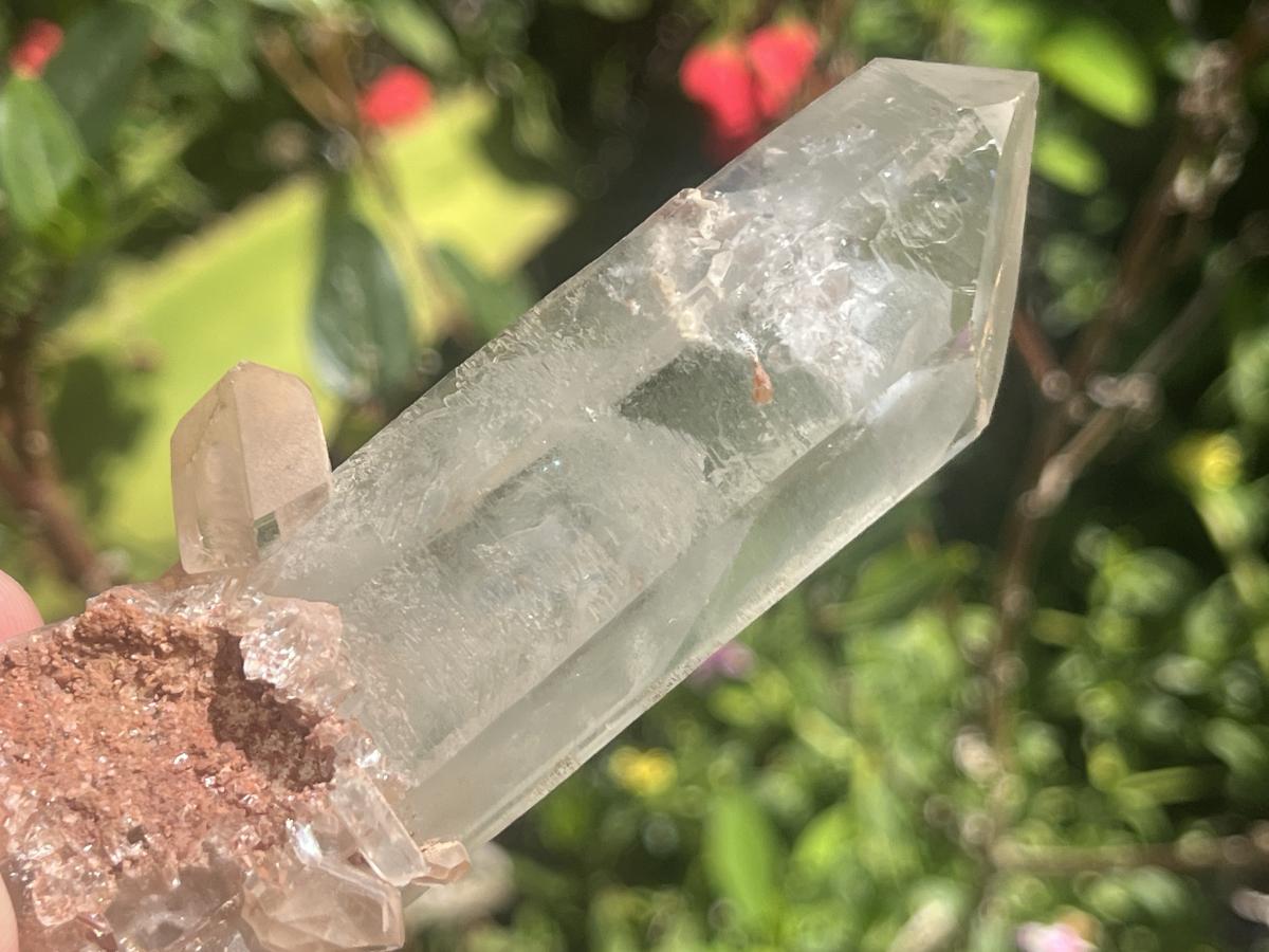 Natural Double Phantom Clear Quartz Crystal x 1 From Mpika, Zambia
