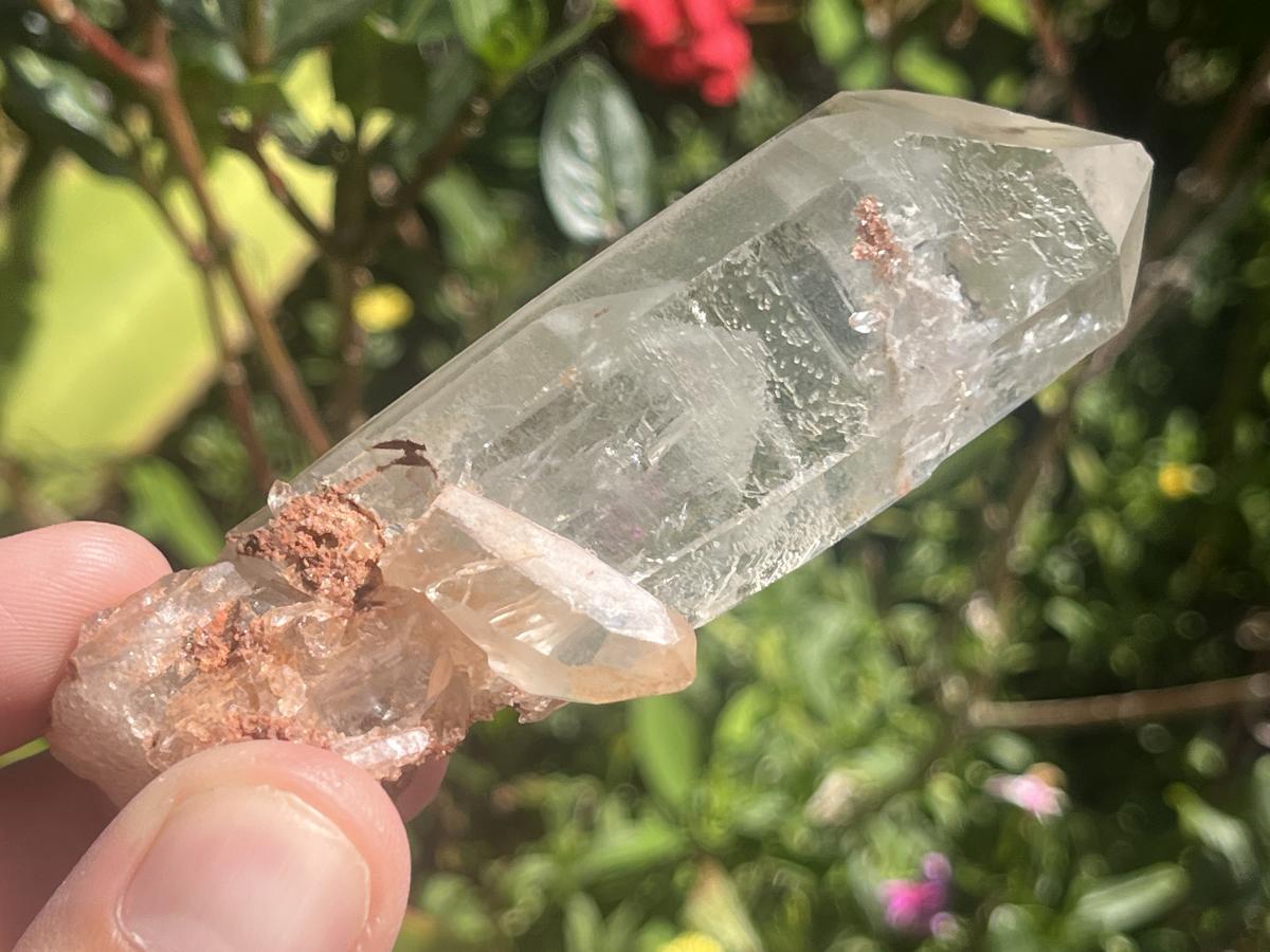 Natural Double Phantom Clear Quartz Crystal x 1 From Mpika, Zambia