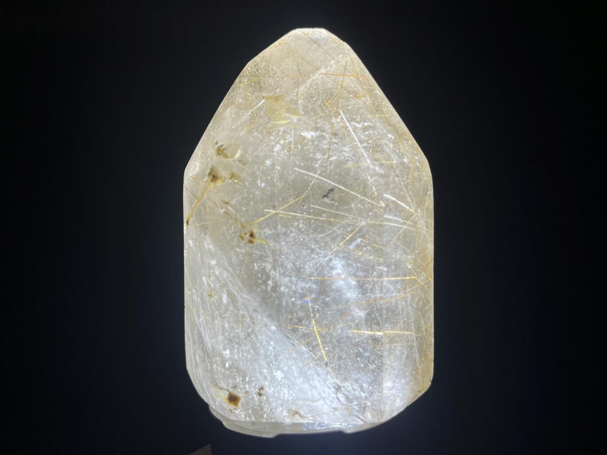 Polished Smokey Golden Rutile Quartz Crystal x 1 From Madagascar