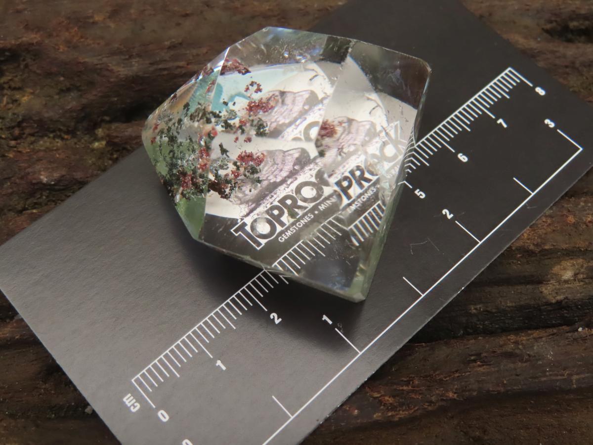 Polished Optic Clear Quartz Crystal with Moss Inclusions x 1 From Madagascar
