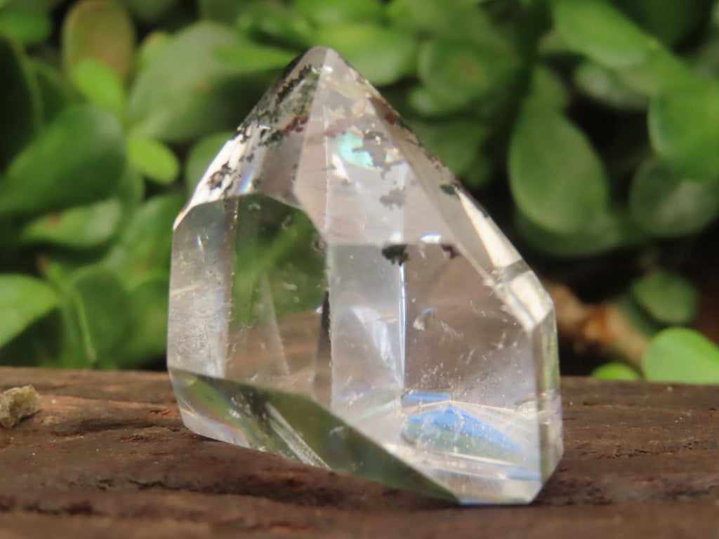 Polished Optic Clear Quartz Crystal with Moss Inclusions x 1 From Madagascar