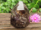 Polished Small Royal Smokey Amethyst Window Crystal x 1 From Akansobe, Madagascar