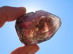 Polished Small Royal Smokey Amethyst Window Crystal x 1 From Akansobe, Madagascar