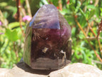 Polished Small Royal Smokey Amethyst Window Crystal x 1 From Akansobe, Madagascar
