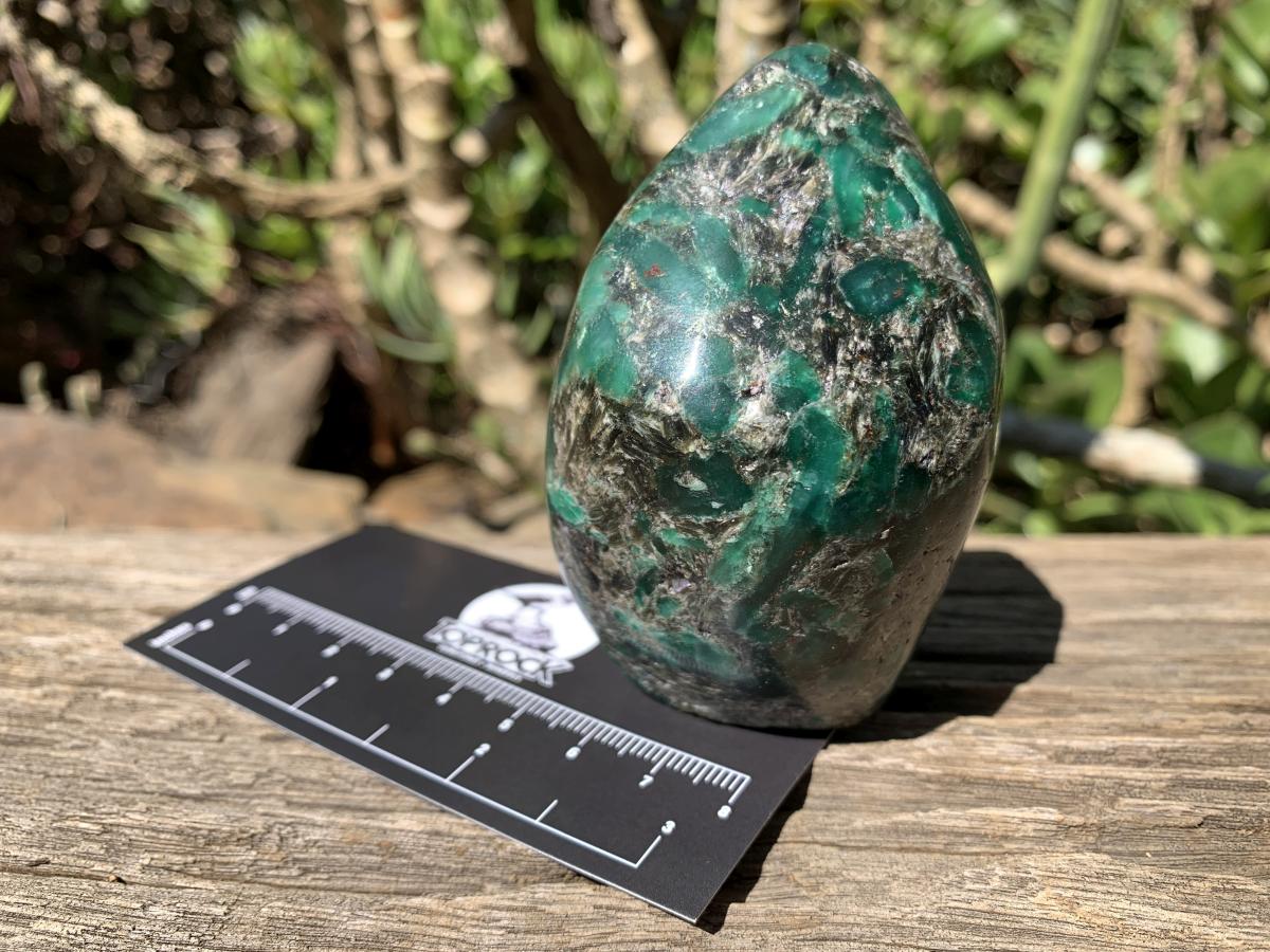 Polished Mutokolite Emerald Muscovite Mica Standing Free Form x 1 From Mutoko, Great Dyke, Zimbabwe