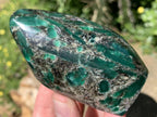 Polished Mutokolite Emerald Muscovite Mica Standing Free Form x 1 From Mutoko, Great Dyke, Zimbabwe