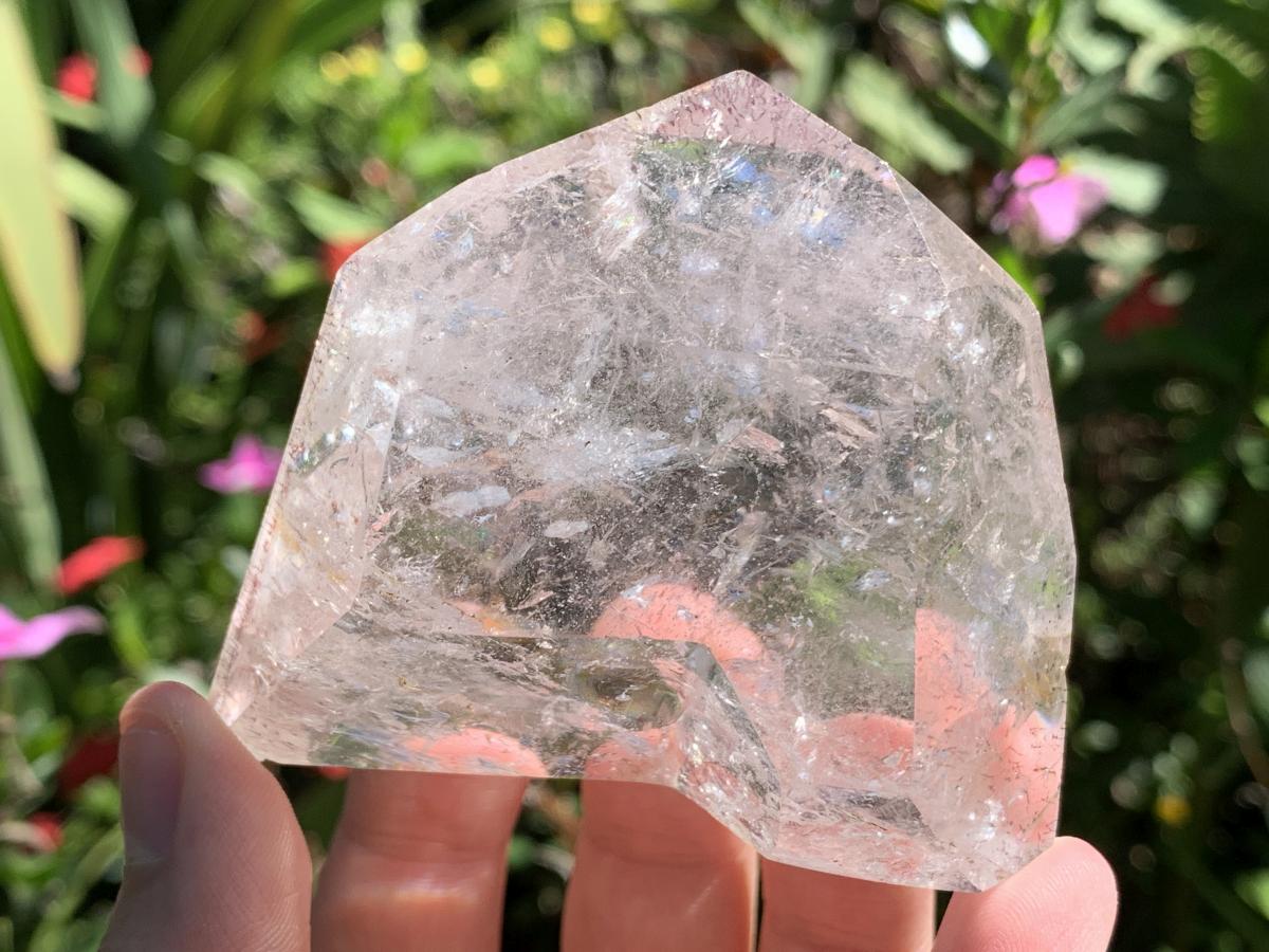 Polished Clear Window Quartz With Inclusions x 1 From Akansobe, Madagascar