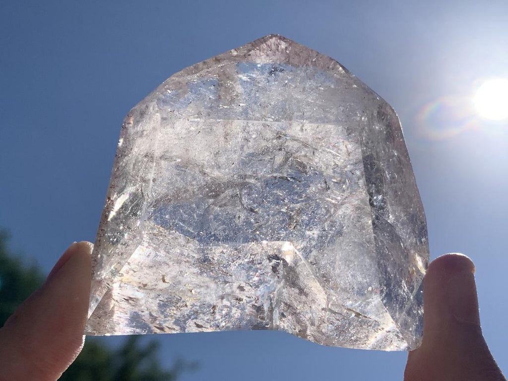 Polished Clear Window Quartz With Inclusions x 1 From Akansobe, Madagascar