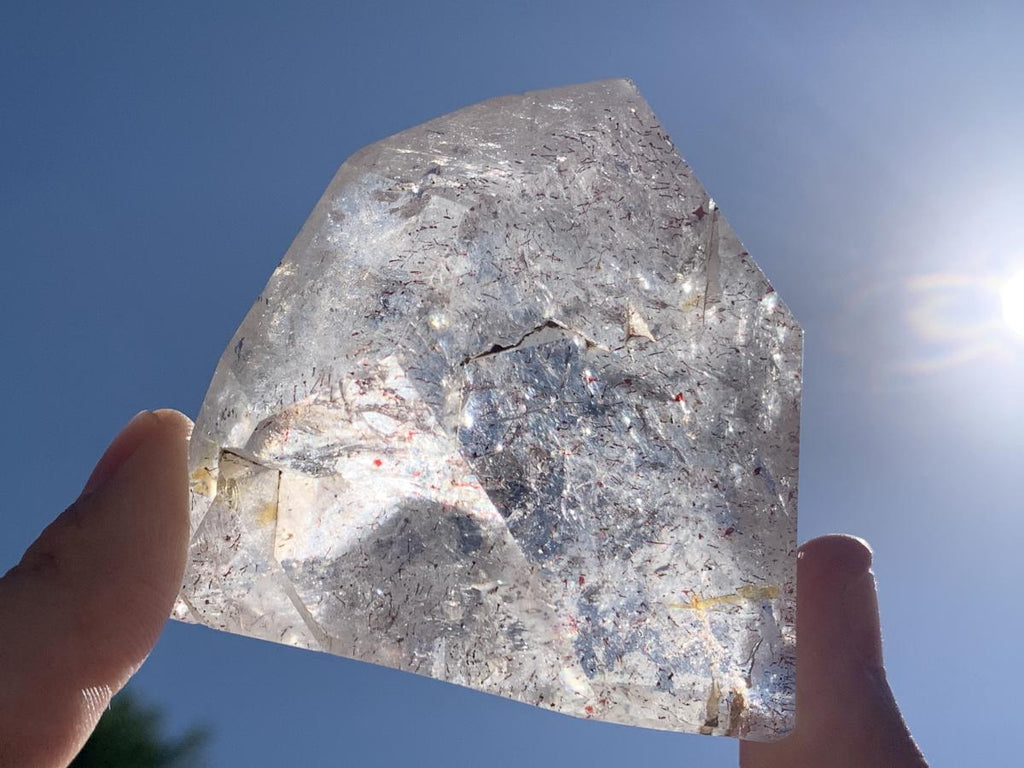 Polished Clear Window Quartz With Inclusions x 1 From Akansobe, Madagascar