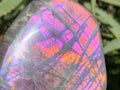Polished Purple & Orange Sunset Labradorite Standing Free Form x 1 From Tulear, Madagascar