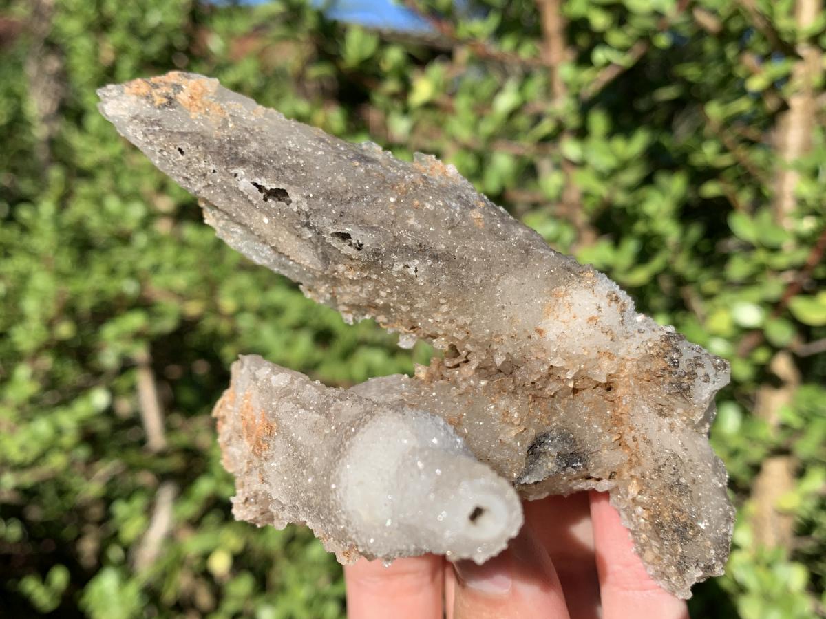 Natural Spearhead Calcite Triple Sceptre Specimen x 1 From Albert's Mountain, Lesotho