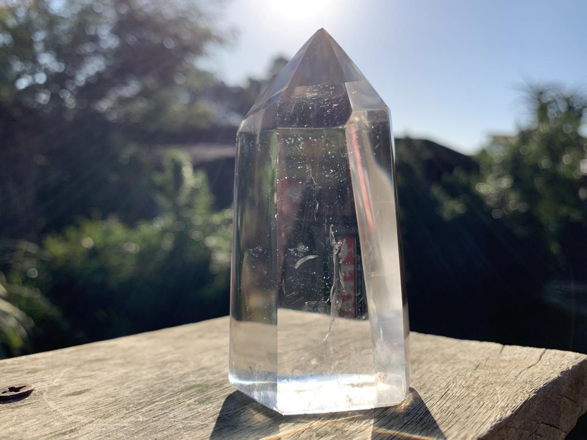 Polished Optic Clear Quartz Crystal x 1 From Madagascar
