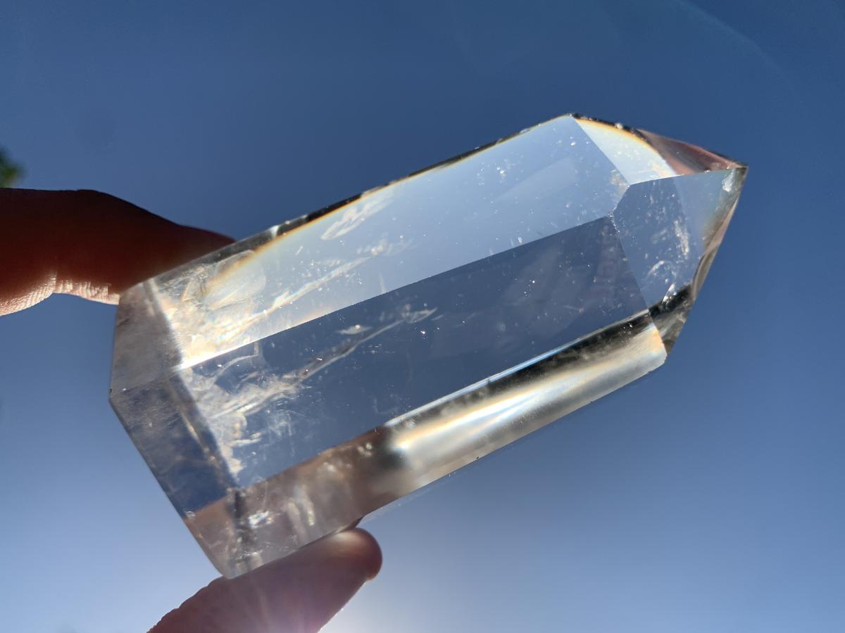 Polished Optic Clear Quartz Crystal x 1 From Madagascar