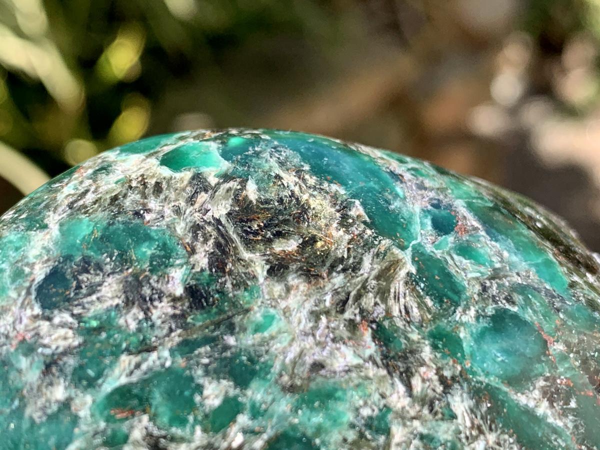 Polished Mutokolite Emerald Chrome Muscovite Mica Standing Free Form x 1 From Mutoko, Great Dyke, Zimbabwe