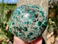 Polished Mutokolite Emerald Chrome Muscovite Mica Standing Free Form x 1 From Mutoko, Great Dyke, Zimbabwe