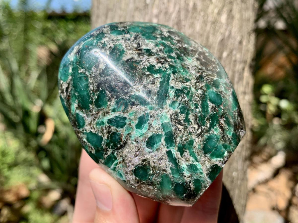 Polished Mutokolite Emerald Chrome Muscovite Mica Standing Free Form x 1 From Mutoko, Great Dyke, Zimbabwe