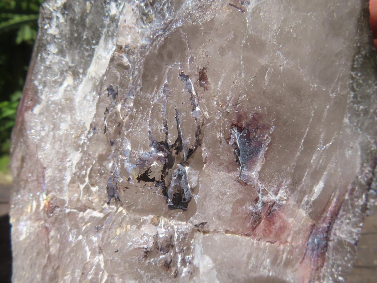 Polished Large Smokey Quartz Floater Crystal x 1 From Mulanje, Malawi