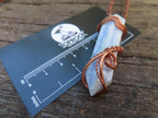 Polished Blue Lace Agate Wire-Wrapped Pendant - Sold Per Piece - From Namibia