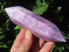 Polished Double Terminated Lilac Lepidolite Crystal x 1 From Zimbabwe